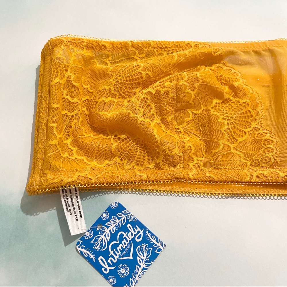 NWT! FREE PEOPLE Mustard Yellow Non-Slip Bandeau - Picture 2 of 4